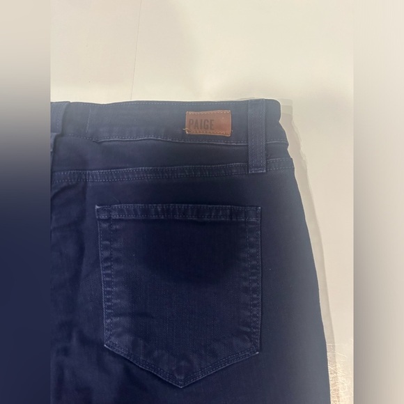 Paige Skinny Crop Jeans Women’s 29 Zipper Hem Blue - Picture 6 of 11
